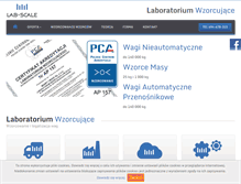 Tablet Screenshot of laboratorium-wzorcujace.pl